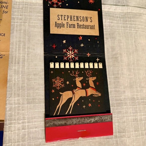 Christmas & Frig Advertising GIANT FULL FEATURE MATCHBOOKS 1940s Lion Match Co - Picture 5 of 5